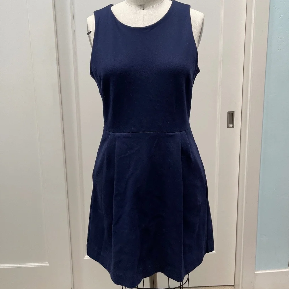 Madewell pleated Dress | Blue | Size M - Picture 1 of 3